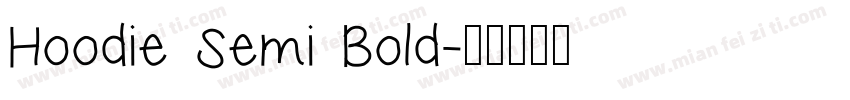 Hoodie Semi Bold字体转换